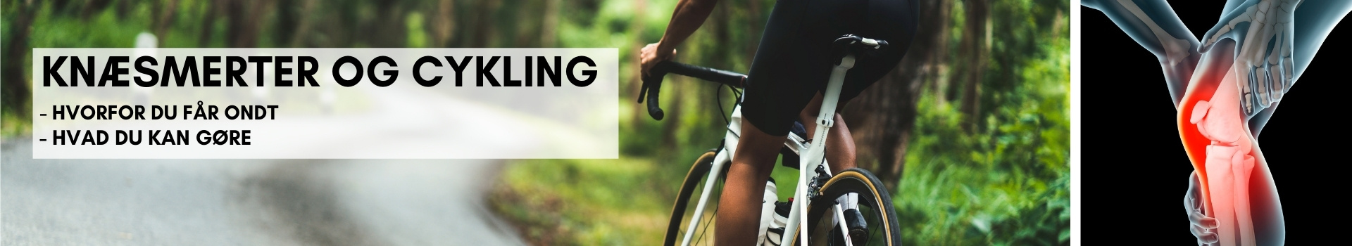 Sportstiming - Knæsmerter og cykling Hvorfor får du og hvad kan du
